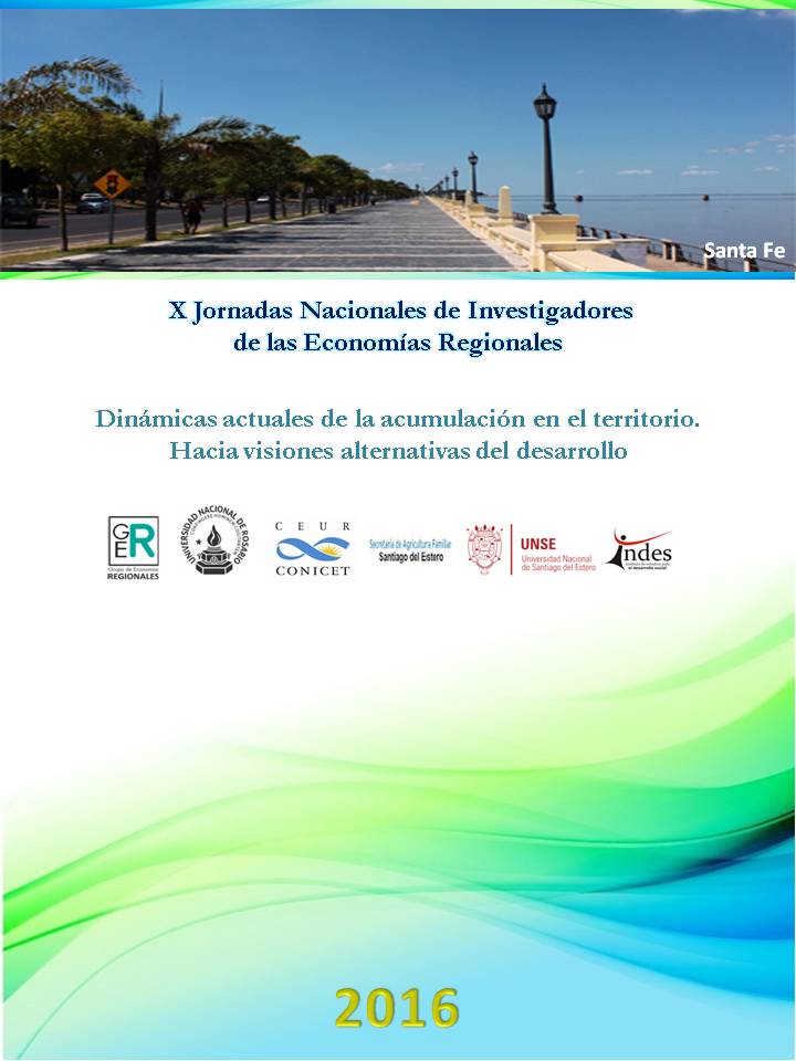 X Jornadas Nacionales de Investigadores en Economías Regionales